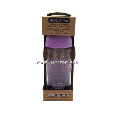 BIBERON 240 ML VERRE SUAVINEX