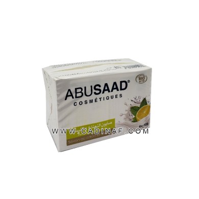 SAVON ABUSAAD 4 X 100 GR BLANC